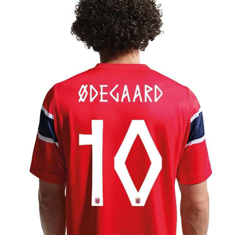 NORGE Youth Stadium Home Jersey ØDEGAARD 2026