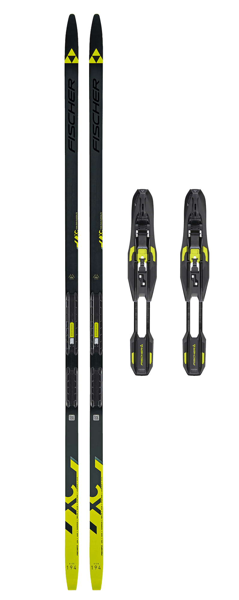 Twin Skin Superlite STIFF IFP & FISCHER Control Step in Svart/gul Twin Skin Superlite STIFF IFP & FISCHER Control Step in Svart/gul